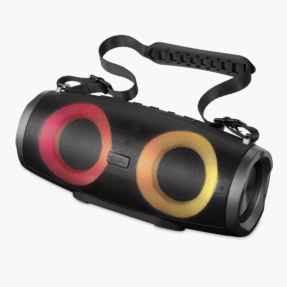 Portable Bluetooth Boombox With Party Light Effects And Multi‑Input Playback